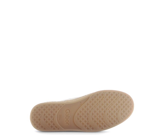 Gabor Damen  Sneaker Low Creme - Materialmix Leder