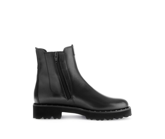 Gabor Damen  Chelsea Boot Schwarz - Glattleder