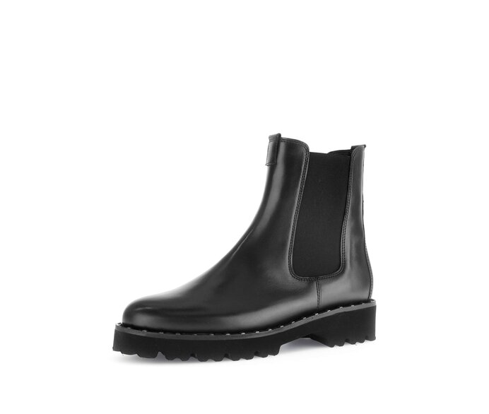 Gabor Damen  Chelsea Boot Schwarz - Glattleder
