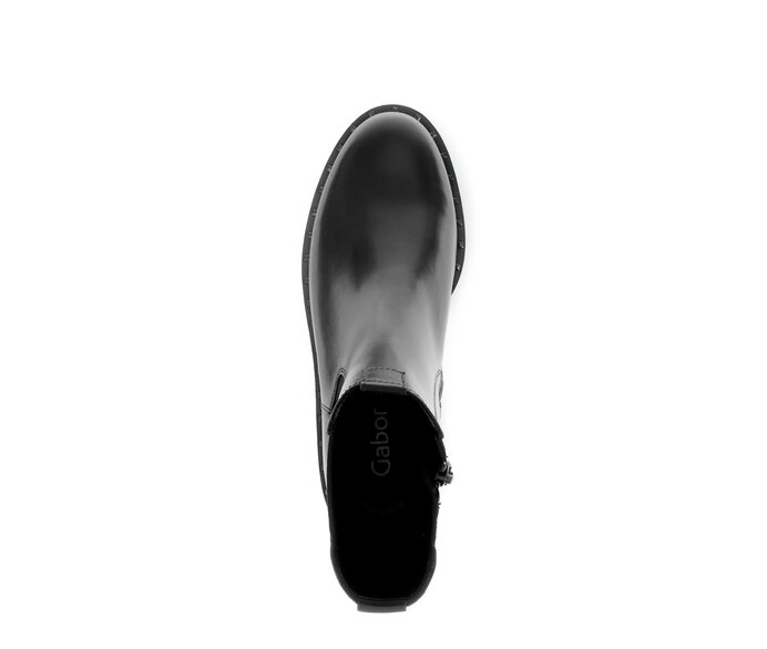Gabor Damen  Chelsea Boot Schwarz - Glattleder