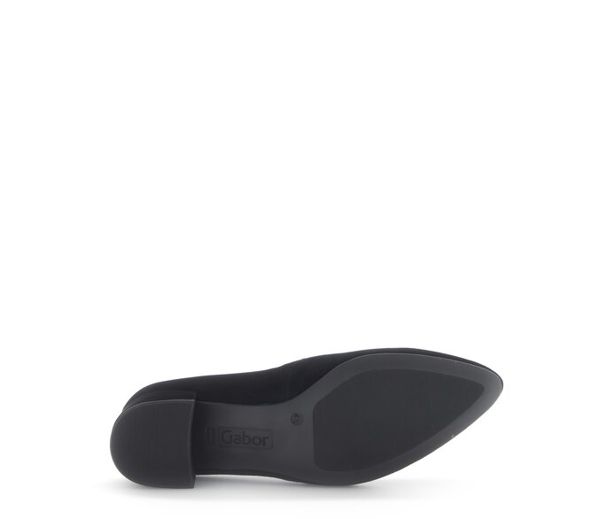 Gabor Damen  Eleganter Pumps Schwarz - Rauleder