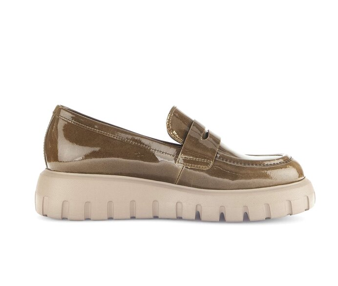 Gabor Damen  Loafer Braun - Lackleder