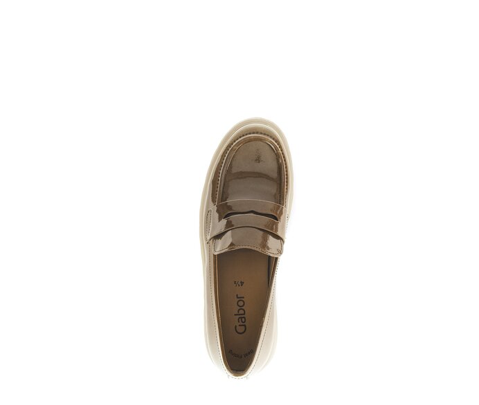 Gabor Damen  Loafer Braun - Lackleder