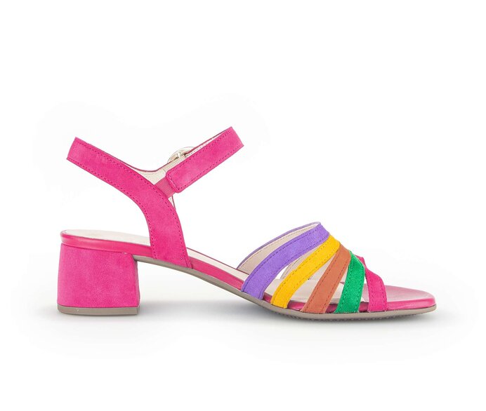 Gabor Damen  Riemchensandale Multicolour - Rauleder