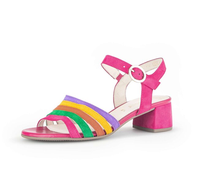 Gabor Damen  Riemchensandale Multicolour - Rauleder