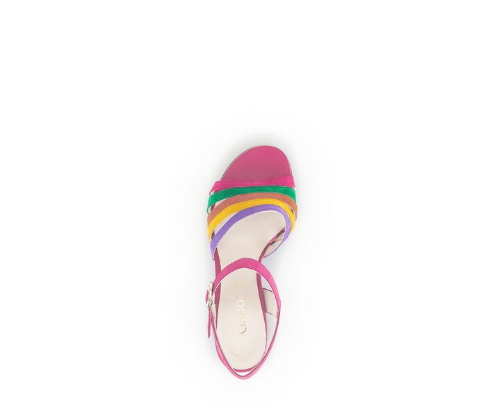 Gabor Damen  Riemchensandale Multicolour - Rauleder