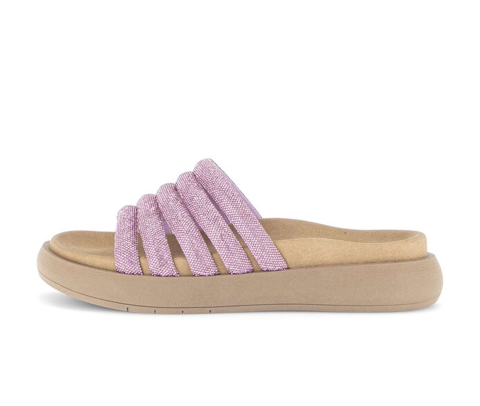 Gabor Damen Pantolette Rosa - Textil