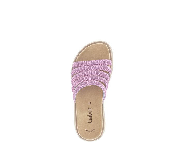 Gabor Damen  Pantolette Rosa - Textil