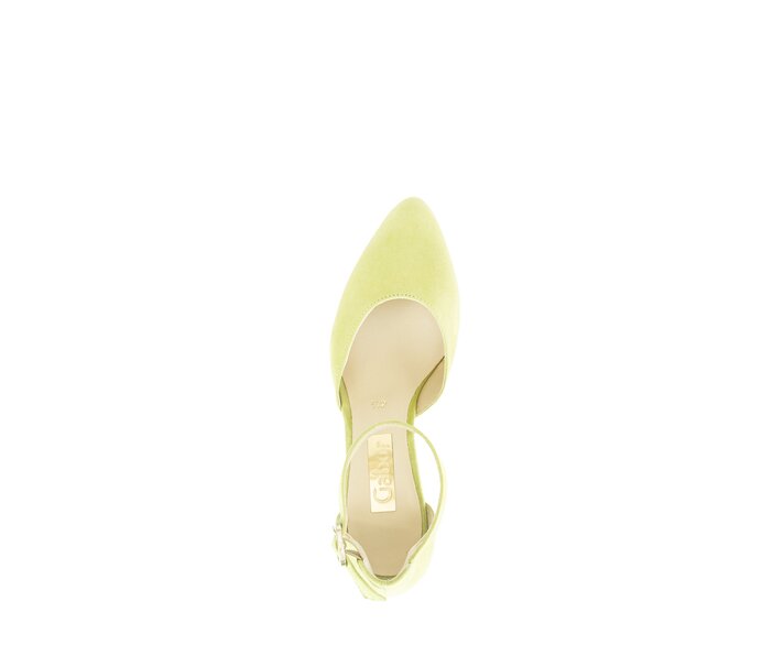 Gabor Damen  Spangenpumps Gelb - Rauleder