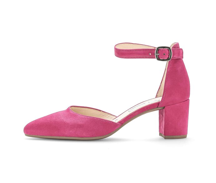Gabor Damen Spangenpumps Pink - Rauleder