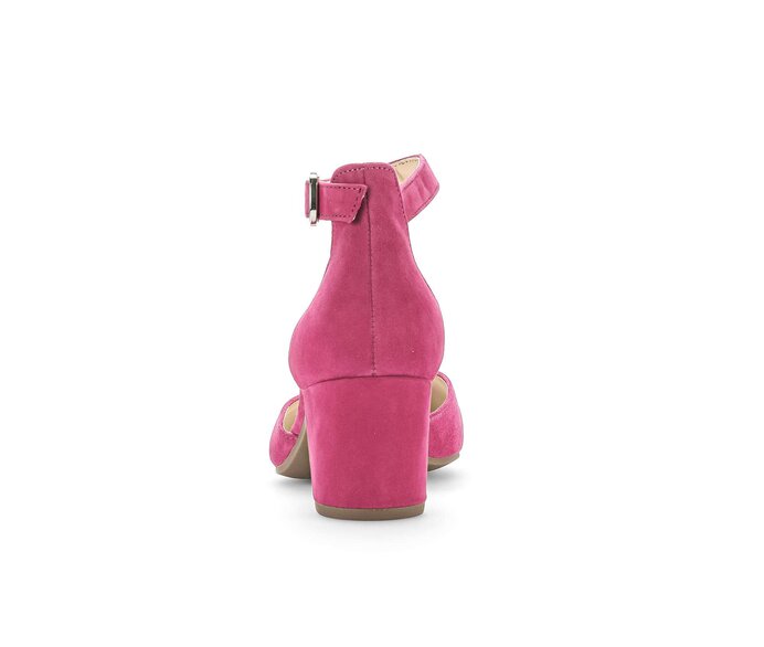 Gabor Damen  Spangenpumps Pink - Rauleder
