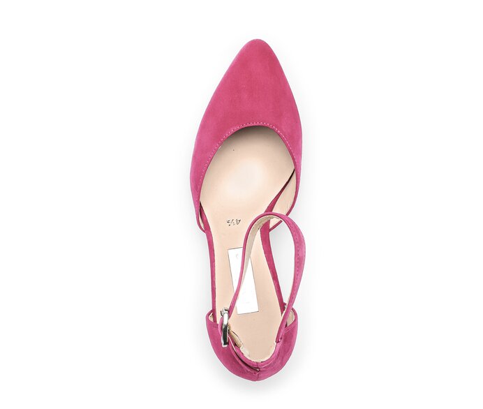 Gabor Damen  Spangenpumps Pink - Rauleder