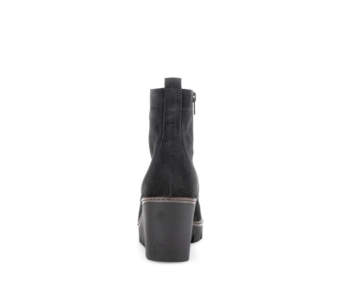 Gabor Damen  Plateau Stiefelette Schwarz - Rauleder