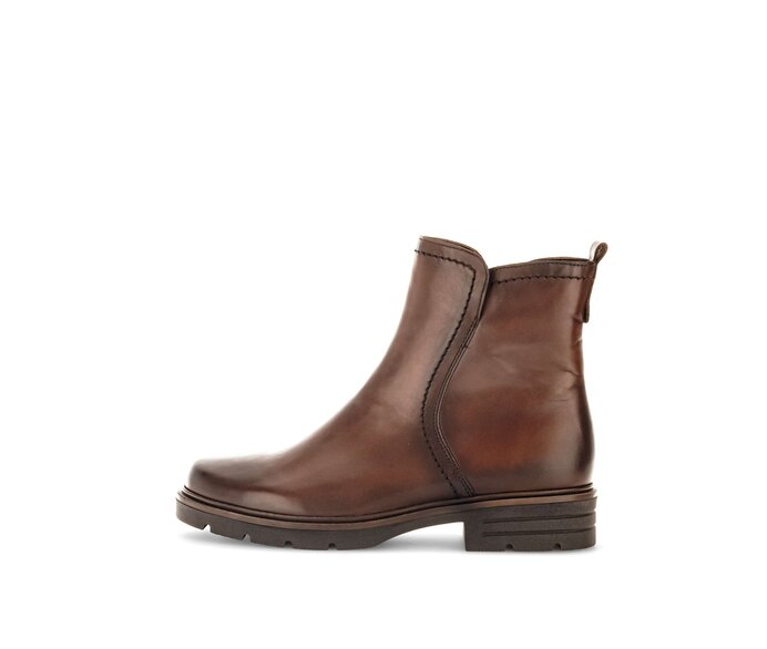 Gabor Damen Sportliche Stiefelette Braun - Glattleder