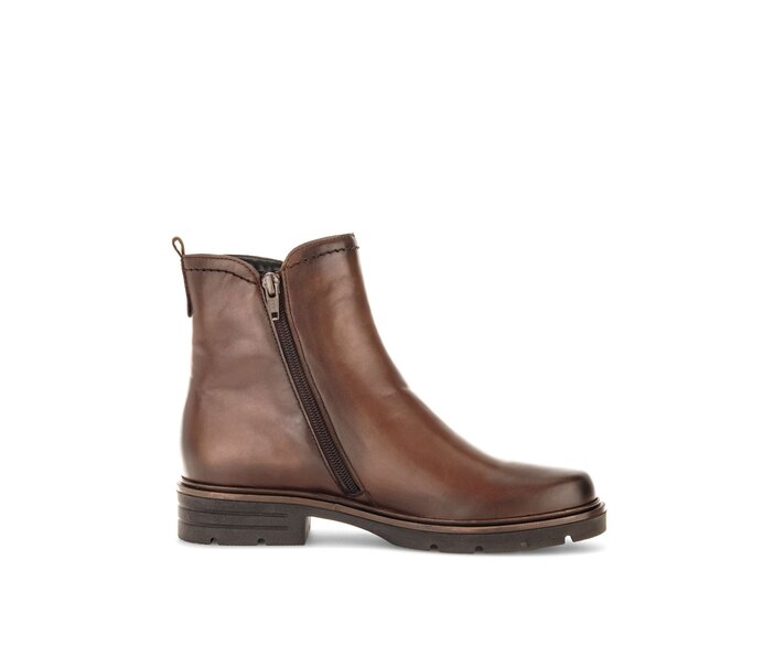 Gabor Damen  Sportliche Stiefelette Braun - Glattleder