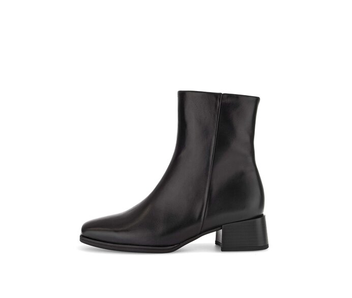 Gabor Damen Elegante Stiefelette Schwarz - Glattleder
