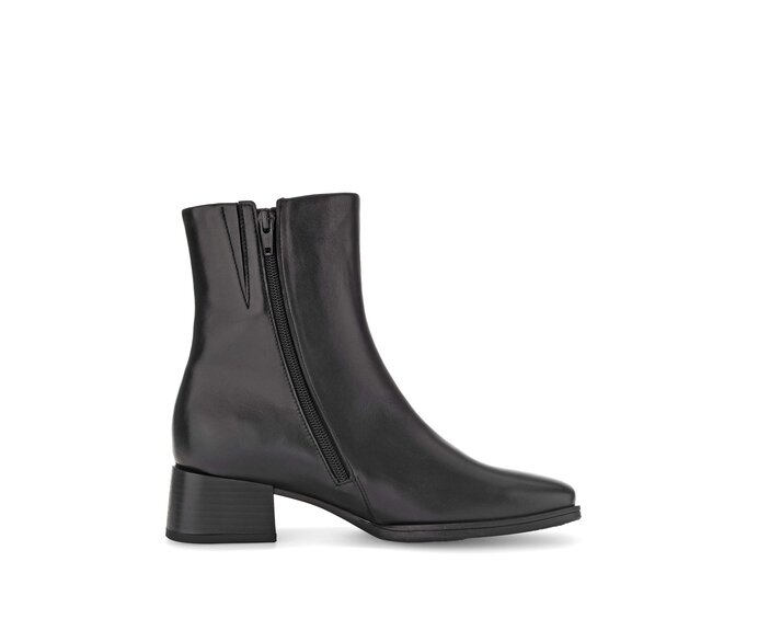 Gabor Damen  Elegante Stiefelette Schwarz - Glattleder