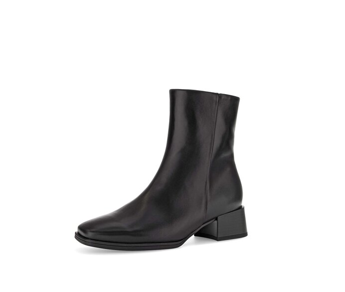 Gabor Damen  Elegante Stiefelette Schwarz - Glattleder