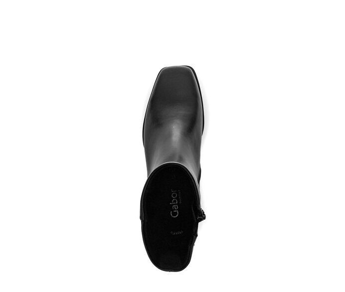 Gabor Damen  Elegante Stiefelette Schwarz - Glattleder