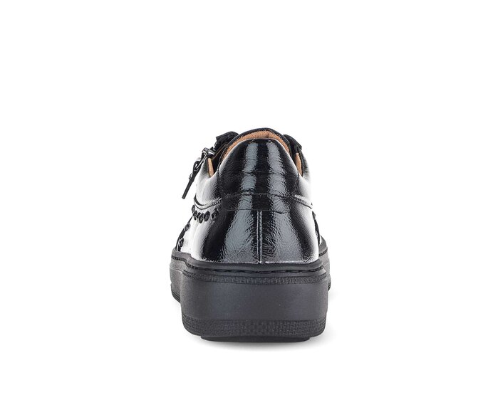 Gabor Damen  Sneaker Low Schwarz - Lackleder