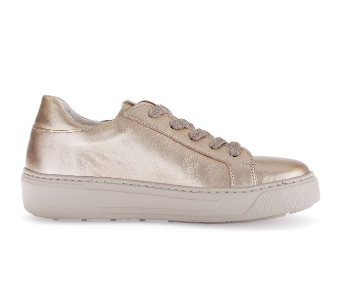 Gabor Damen  Sneaker Low Gold - Effektleder