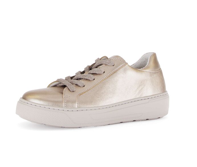 Gabor Damen  Sneaker Low Gold - Effektleder
