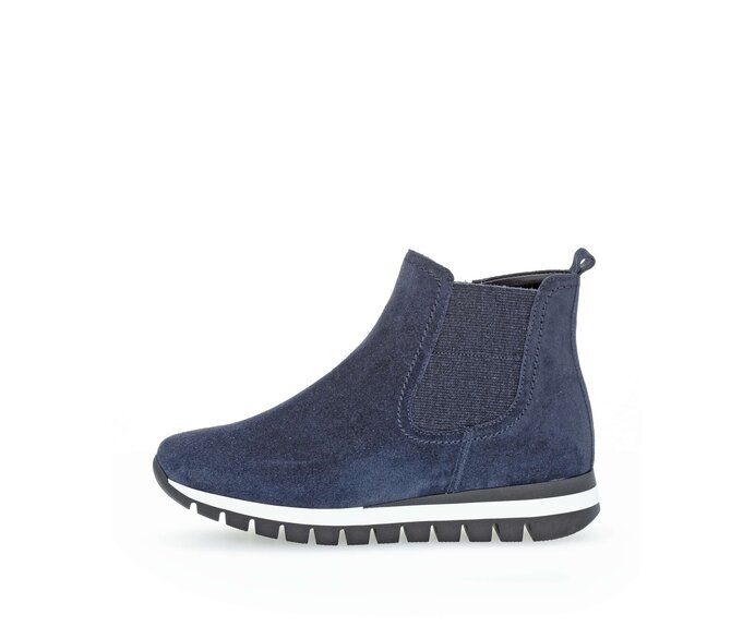 Gabor Damen Chelsea Boot Blau - Rauleder