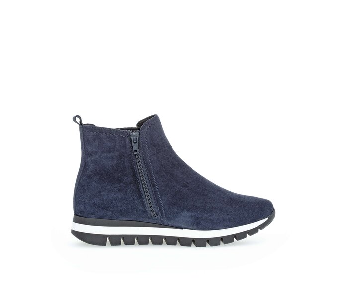 Gabor Damen  Chelsea Boot Blau - Rauleder