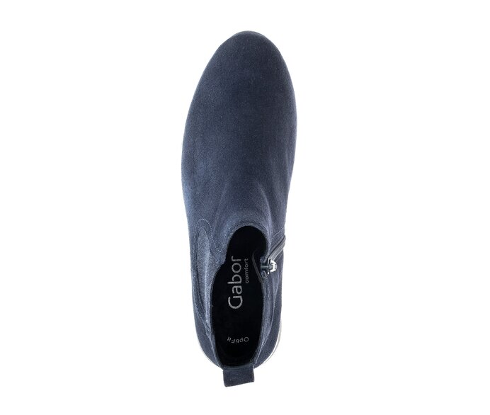 Gabor Damen  Chelsea Boot Blau - Rauleder