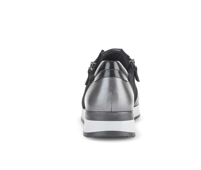 Gabor Damen  Sneaker Low Schwarz - Materialmix Leder