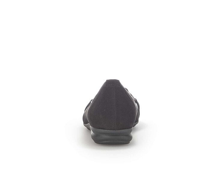Gabor Damen  Sportliche Ballerina Schwarz - Rauleder