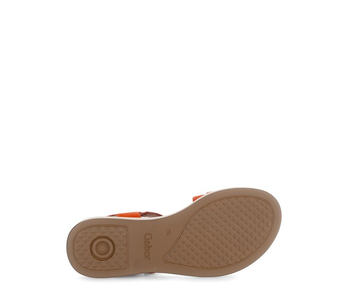 Gabor Damen  Riemchensandale Orange - Rauleder