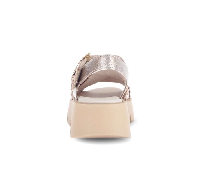 Gabor Damen  Plateau Sandale Rosa - Effektleder