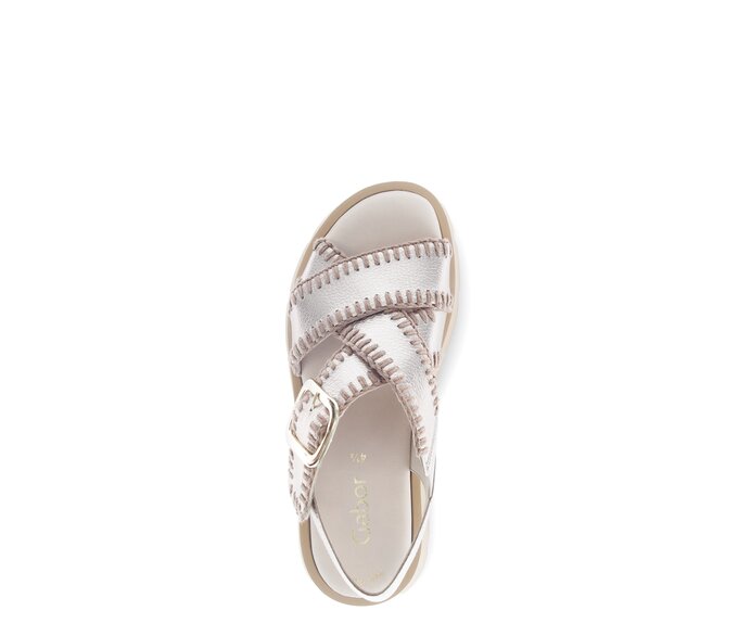 Gabor Damen  Plateau Sandale Rosa - Effektleder