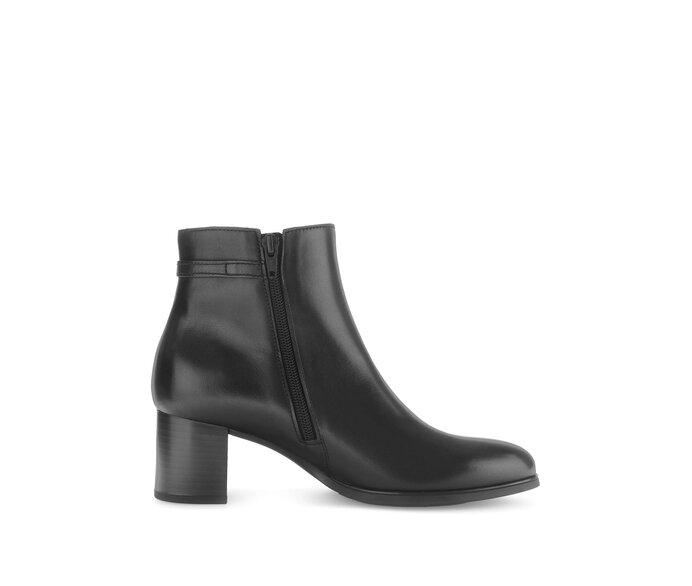 Gabor Damen  Elegante Stiefelette Schwarz - Glattleder