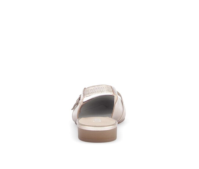 Gabor Damen  Slingpumps Gold - Effektleder