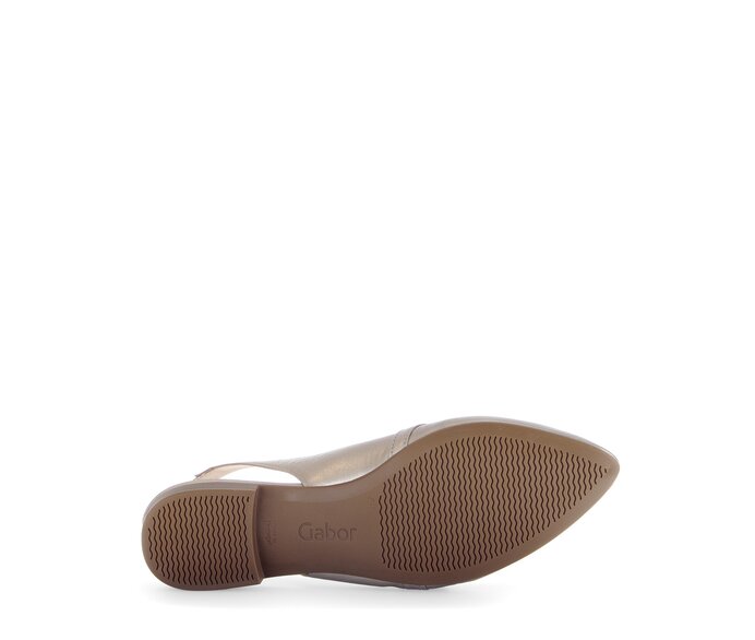 Gabor Damen  Slingpumps Gold - Effektleder