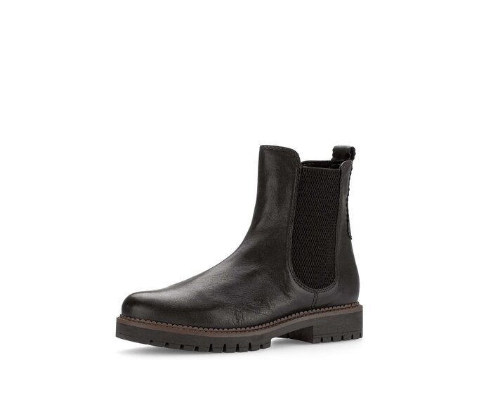 Gabor Damen  Chelsea Boot Schwarz - Glattleder