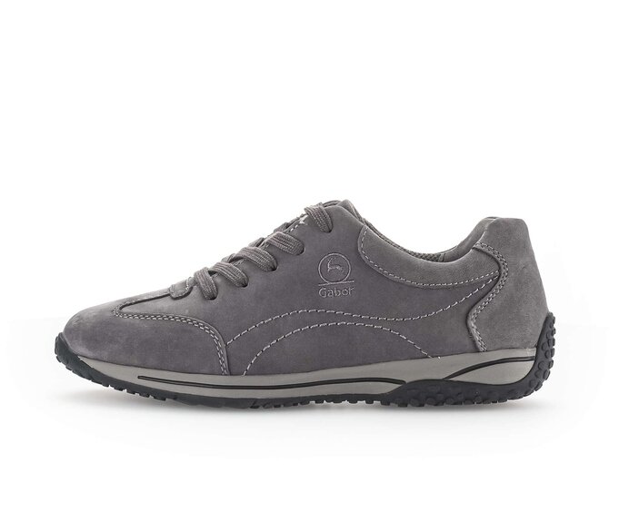 Gabor Damen Sneaker Low Grau - Rauleder
