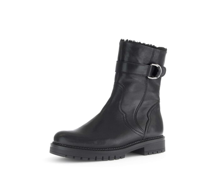 Gabor Damen  Winterstiefelette Schwarz - Glattleder