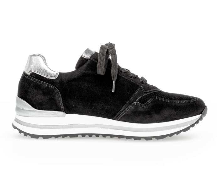 Gabor Damen  Sneaker Low Schwarz - Rauleder