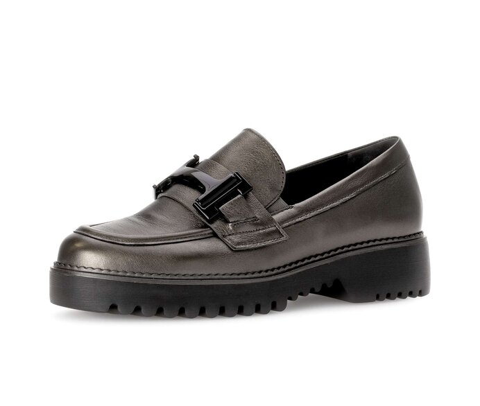 Gabor Damen  Loafer Braun - Effektleder