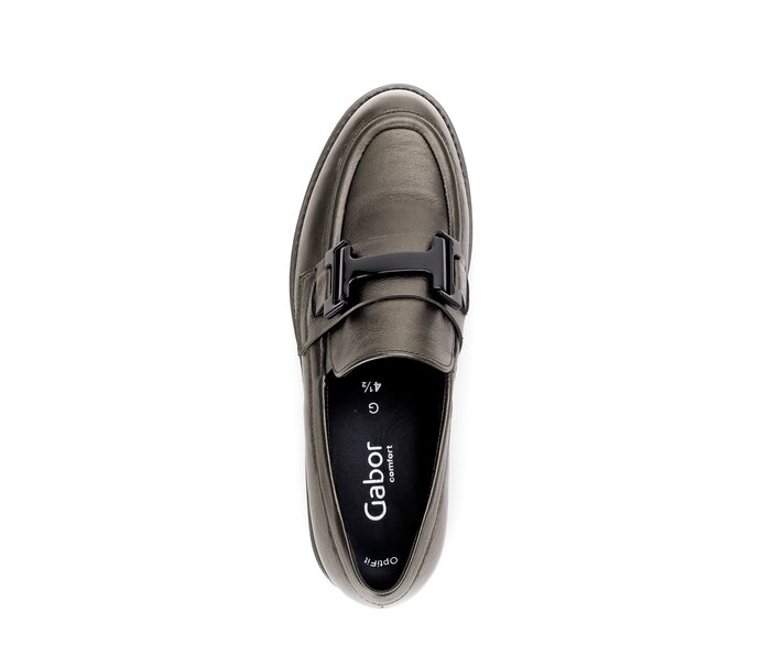 Gabor Damen  Loafer Braun - Effektleder