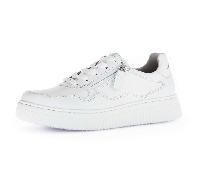 Gabor Damen  Sneaker Low Weiß - Glattleder