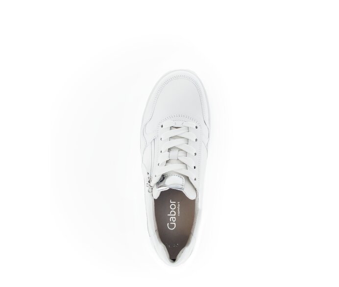 Gabor Damen  Sneaker Low Weiß - Glattleder