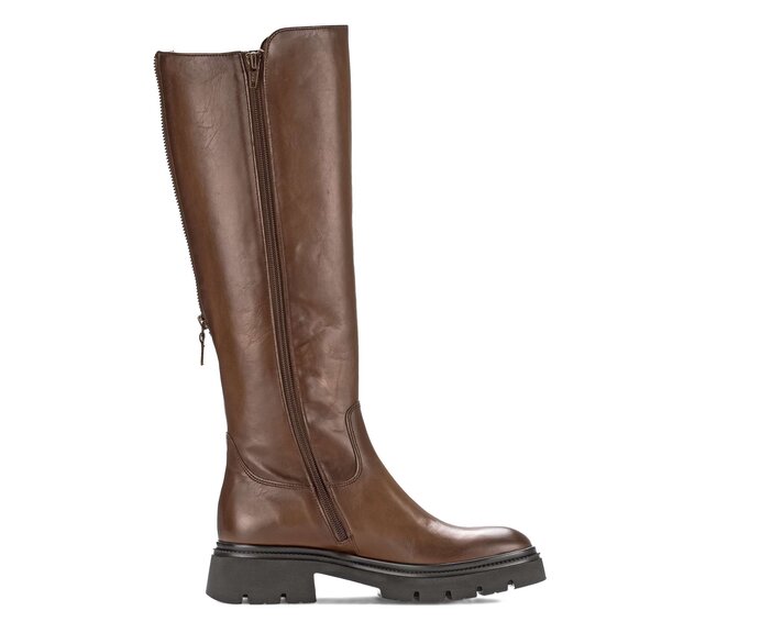 Gabor Damen  Sportlicher Stiefel Braun - Materialmix Leder/Lederimitat