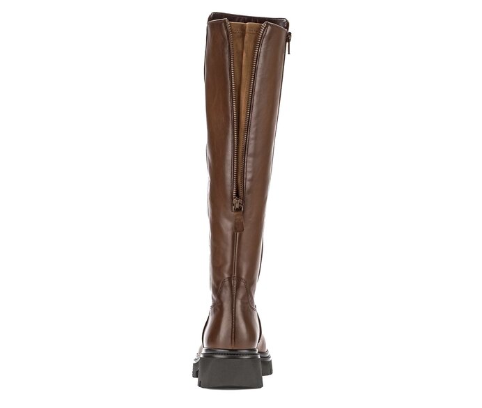 Gabor Damen  Sportlicher Stiefel Braun - Materialmix Leder/Lederimitat
