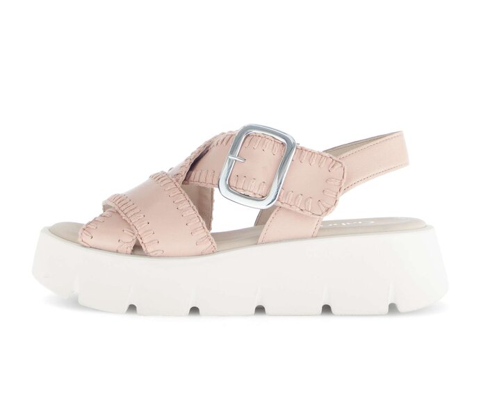 Gabor Damen Plateau Sandale Rosa - Glattleder