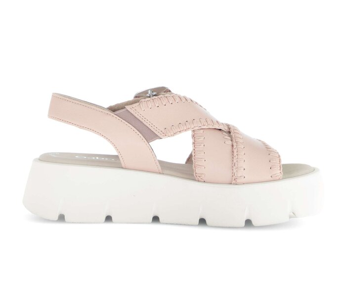 Gabor Damen  Plateau Sandale Rosa - Glattleder