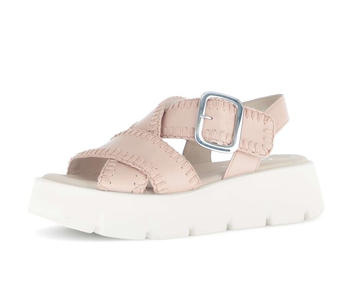 Gabor Damen  Plateau Sandale Rosa - Glattleder